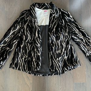 Animal Print Fur Coat